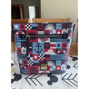 Disney Cruise Line Dooney & Bourke Crossbody Red White Blue DCL Nautical New Tag